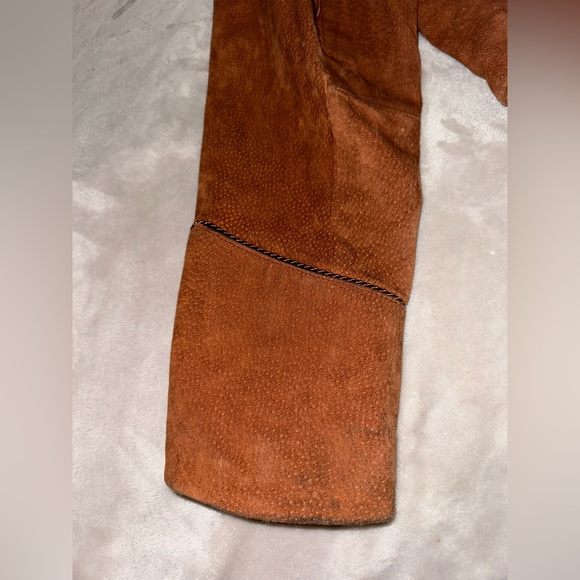 Vintage Brown Suede Fringe Jacket - Picture 8 of 11